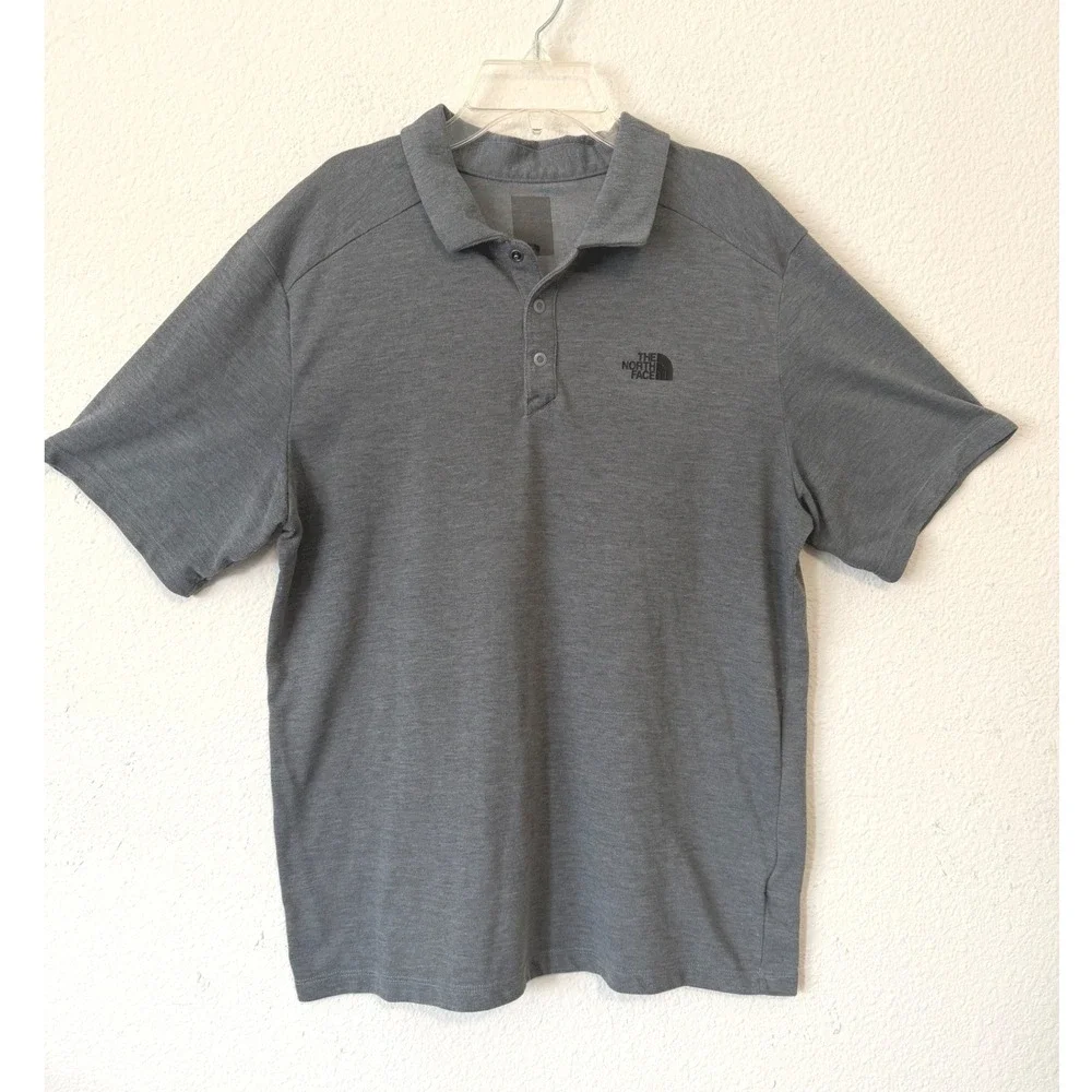 The North Face Polo Shirt Large Gray Sport Gorpcore Outdoor Casual Hiking